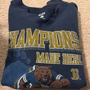 Hollister Navy Blue Champions Hoodie